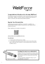 Preview for 2 page of Weldclass WeldForce WF-135s stick Operating Instructions Manual