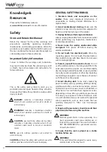 Preview for 14 page of Weldclass WeldForce WF-135s stick Operating Instructions Manual