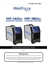 Предварительный просмотр 1 страницы Weldclass WeldForce WF-140ST Operating Instructions Manual