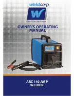 Предварительный просмотр 1 страницы WeldCorp ARC 140 AMP Owner'S Operating Manual