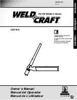 Предварительный просмотр 1 страницы WeldCraft CS310A Owner'S Manual