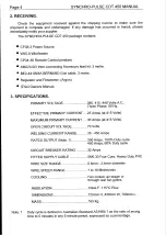 Preview for 4 page of WELDING INDUSTRIES Synchro-Pulse CDT 450 CP38-3 Owner'S Manual