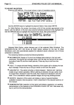 Preview for 12 page of WELDING INDUSTRIES Synchro-Pulse CDT 450 CP38-3 Owner'S Manual