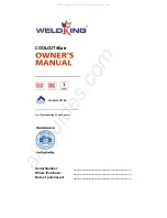 Предварительный просмотр 1 страницы WeldKing 07003700 Owner'S Manual