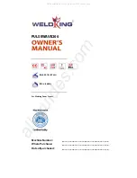 WeldKing Pulsewave200 Owner'S Manual preview