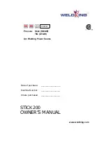 WeldKing STICK 200 Owner'S Manual preview