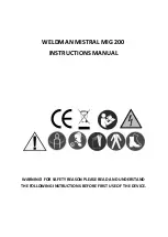 Preview for 1 page of Weldman MISTRAL MIG 200 Instruction Manual