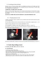 Preview for 8 page of Weldman MISTRAL MIG 200 Instruction Manual