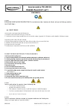 Preview for 1 page of Weldman POWER DC TIG 200 User Manual