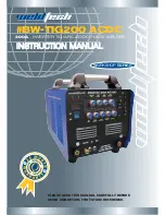 WELDTECH BW-TIG200 ACDC Instruction Manual preview