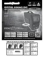 Preview for 4 page of WELDTECH EZITIG 200AC/DC Operating Instructions Manual