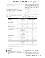 Preview for 25 page of WELDTECH EZITIG 200AC/DC Operating Instructions Manual