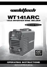 WELDTECH WT141ARC Operating Instructions Manual предпросмотр