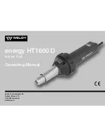 Preview for 1 page of WELDY energy HT1600 D Operating Manual