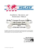 Welker CP2GM Installation, Operation And Maintenance Manual preview