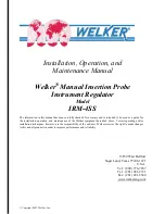 Welker IRM-4SS Installation, Operation And Maintenance Manual preview