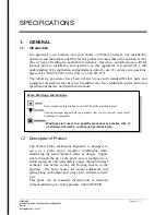 Preview for 3 page of Welker IRM-4SS Installation, Operation And Maintenance Manual