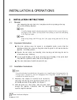 Preview for 6 page of Welker IRM-4SS Installation, Operation And Maintenance Manual