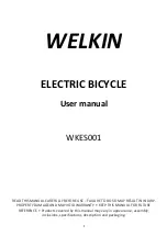 Preview for 1 page of Welkin WKES001 User Manual