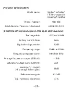 Preview for 27 page of welko InfiniEar ITE Nstruction Manual