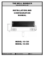 Well Bubbler 10-120 Installation And Configuration Manual предпросмотр