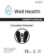 Well Health WH-CP Owner'S Manual preview