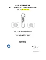 Well-Life Healthcare WR-2605A OTC Operation Manual preview