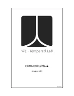 Well Tempered Lab Amadeus MK II Instruction Manual preview