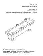 Well Universal SWS221521 Assembly Instructions Manual preview