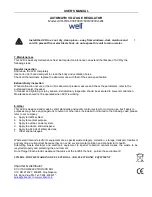 Предварительный просмотр 7 страницы Well AVR-REL-500-WL User Manual