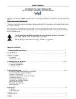 Well AVR-REL-GUARD1000-
WL User Manual preview