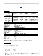 Preview for 3 page of Well AVR-REL-GUARD1000-
WL User Manual