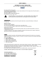 Preview for 8 page of Well AVR-REL-GUARD1000-
WL User Manual