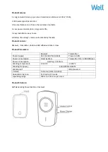 Предварительный просмотр 2 страницы Well DOORBELL-ENDLESS-WL User Manual