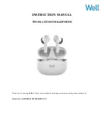 Well EARPHONE-BT-SHAKEWE-WL Instruction Manual preview