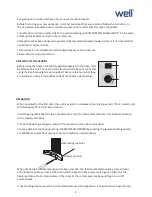 Предварительный просмотр 2 страницы Well HTR-CNV-2000-WL Installation And Operating Manual