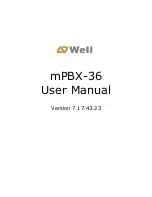 Preview for 1 page of Well mPBX-36 User Manual