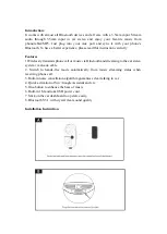 Предварительный просмотр 2 страницы Well REC-BT-ACCENT-WL Instruction Manual