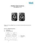 Preview for 1 page of Well SPKR-MM2.0-W02-WL Instruction Manual