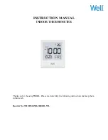 Preview for 1 page of Well THERM-IND-CREED-WL Instruction Manual