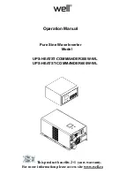 Предварительный просмотр 1 страницы Well UPS-HEATST-COMMANDER1000W-WL Operation Manual