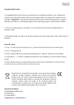 Preview for 5 page of Well VOYAGER User Manual