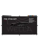 Wella Pro Straight Instruction Manual preview