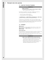 Preview for 36 page of Wella Visionair M50 Operating Instructions Manual