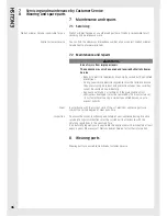 Preview for 44 page of Wella Visionair M50 Operating Instructions Manual