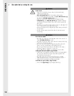 Preview for 122 page of Wella Visionair M50 Operating Instructions Manual