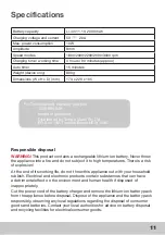 Preview for 11 page of Wellcare FE-5862 User Manual