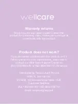 Preview for 12 page of Wellcare RE1000A-SA User Manual