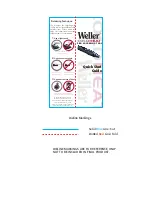 Предварительный просмотр 2 страницы Weller ColdHeat Pro Quick Start Manual