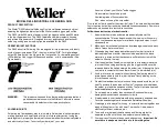 Предварительный просмотр 2 страницы Weller D650 Quick Start Manual